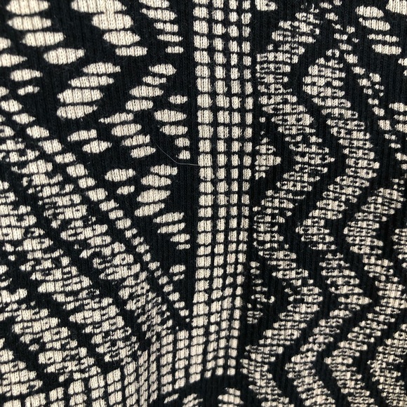 We The Free Black and Cream Geometric Top - Picture 3 of 5